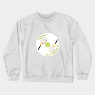 Rackets with tennis ball Crewneck Sweatshirt